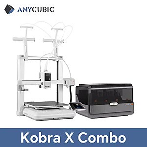 [AC] ANYCUBIC Kobra X Combo 3D Printer, 600mm/s Max Print Speed, Up to 19 colors $389